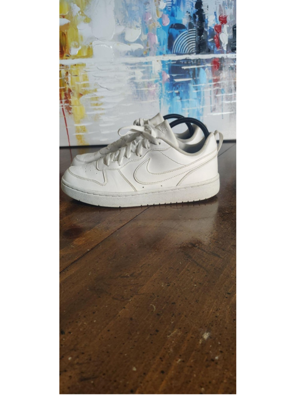Nike Court Borough Low Recraft Shoes Youth Size 7Y White Sneakers DV5456-106